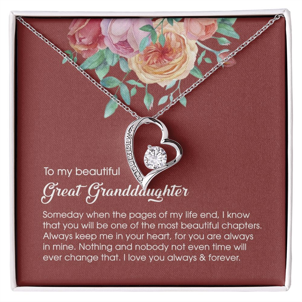 Granddaughter Necklace, Great Granddaughter Necklace Gift, Great Granddaughter Christmas Necklace, Great Granddaughter Jewelry B3-I4MJ-4N8W