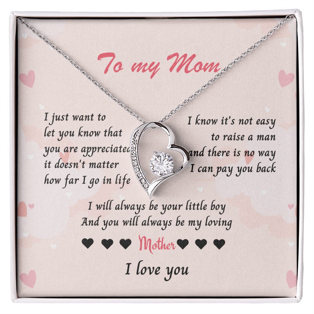 Necklace for Mom, Celebrate Mom's Unconditional Love with a Heart-Shaped Necklace - Perfect Mother's Day Gift from Son or Daughter , Mothers Day Gift From Son Daughter, Mother's day gift SNJW23-170311