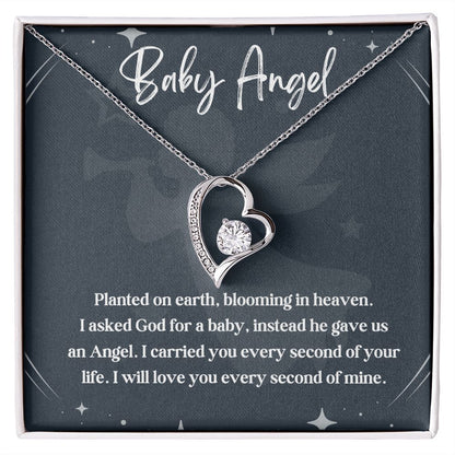 An Angel Watching Over Us: A Miscarriage Memorial Necklace for Mothers - A Touching and Enduring Gift, Child Loss, Miscarriage SNJW23-230205
