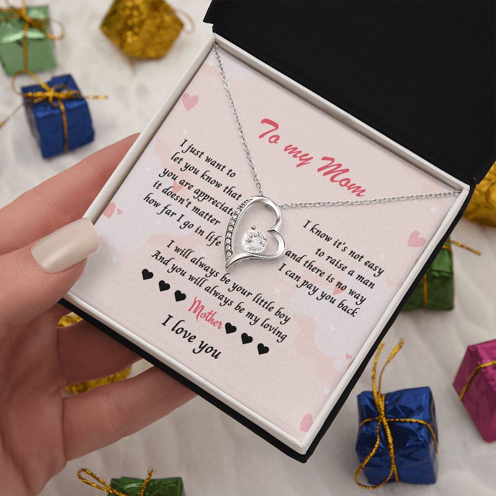 Necklace for Mom, Celebrate Mom's Unconditional Love with a Heart-Shaped Necklace - Perfect Mother's Day Gift from Son or Daughter , Mothers Day Gift From Son Daughter, Mother's day gift SNJW23-170311