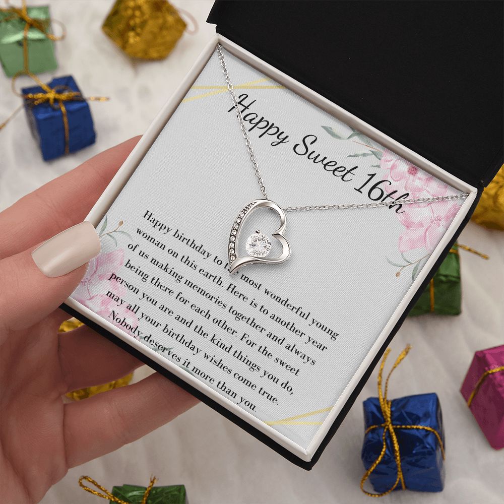 Sweet 16 Necklace - Celebrate Her Milestone Birthday with a Beautiful Gift, 16th Birthday Gift For Her, 16th Birthday Gift 210206