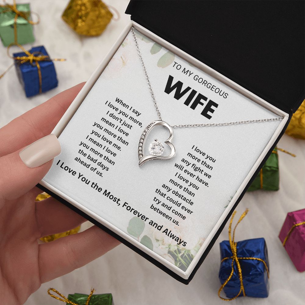 Romantic Wife Necklace from Husband - Gifts for Wife, Anniversary, Valentine's Day, and More | Elegant and Stylish Jewelry for Her"