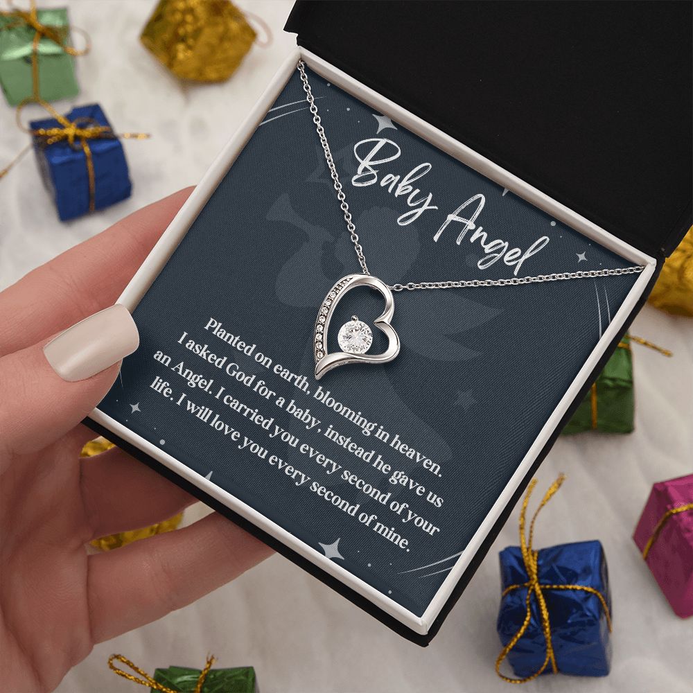 An Angel Watching Over Us: A Miscarriage Memorial Necklace for Mothers - A Touching and Enduring Gift, Child Loss, Miscarriage SNJW23-230205