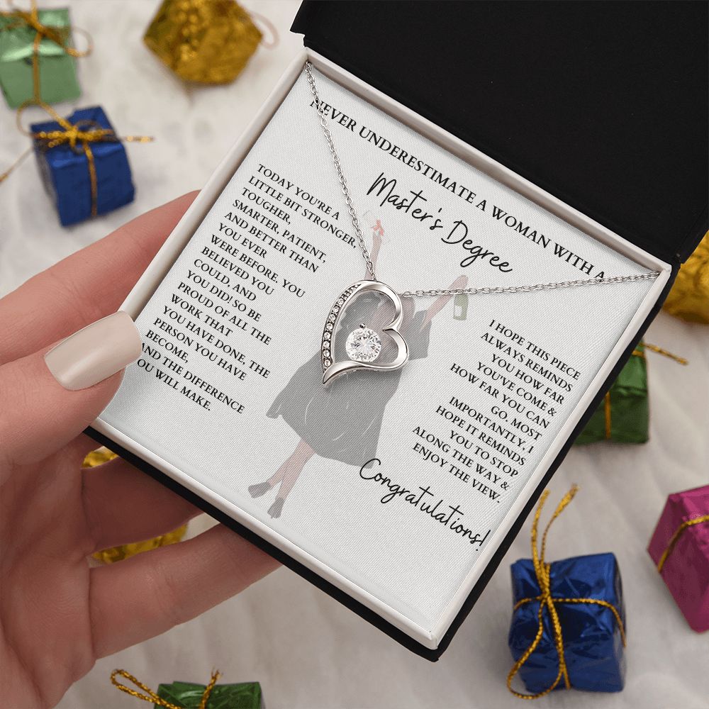 Upgrade Their Accessories with a Master's Degree Necklace, Masters Degree Gift, Masters Gift, Masters Grad Gift, MBA Graduation Gift, Gift for her SNJW23-040303