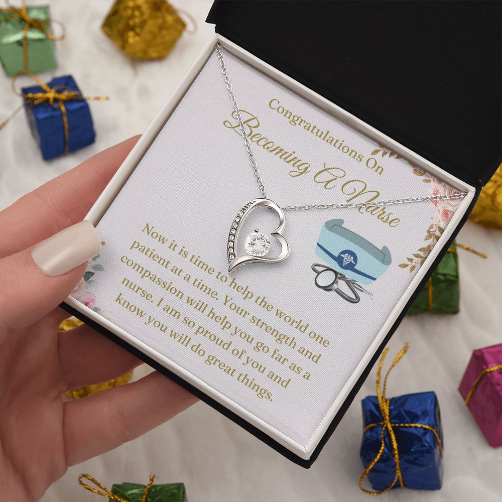 Graduation Gift For Nurse - Say 'Thank You' with These Nurse Appreciation Gifts, White Coat Ceremony Gift Necklace, Chiropractor White Coat Ceremony SNJW23-030312