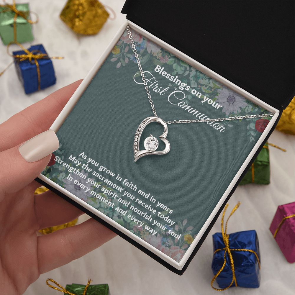 "Beautifully Crafted 1st Communion Gifts for Girls Necklace - The Meaningful Keepsake"