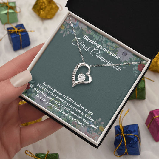 "Beautifully Crafted 1st Communion Gifts for Girls Necklace - The Meaningful Keepsake"