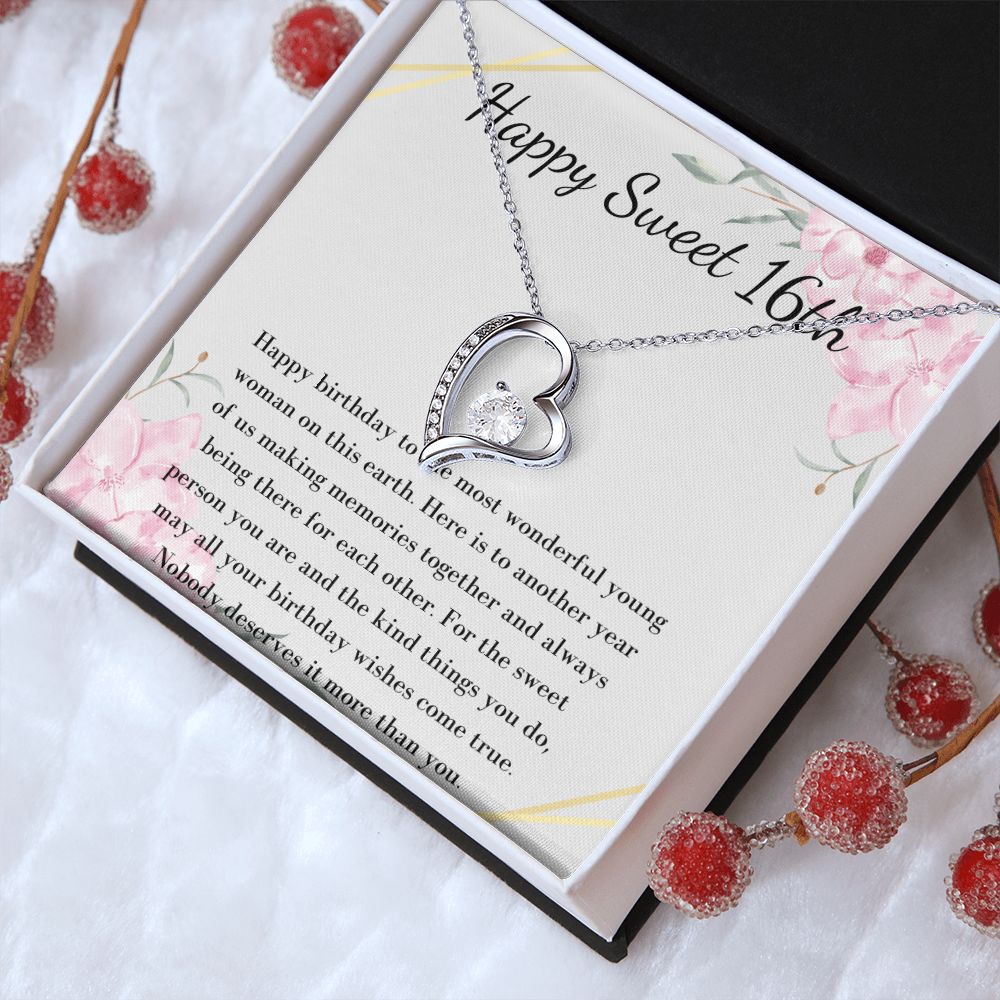 Sweet 16 Necklace - Celebrate Her Milestone Birthday with a Beautiful Gift, 16th Birthday Gift For Her, 16th Birthday Gift 210206
