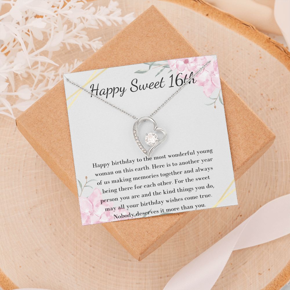 Sweet 16 Necklace - Celebrate Her Milestone Birthday with a Beautiful Gift, 16th Birthday Gift For Her, 16th Birthday Gift 210206