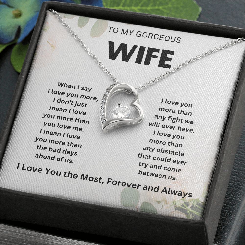 Romantic Wife Necklace from Husband - Gifts for Wife, Anniversary, Valentine's Day, and More | Elegant and Stylish Jewelry for Her". HSNJ22020