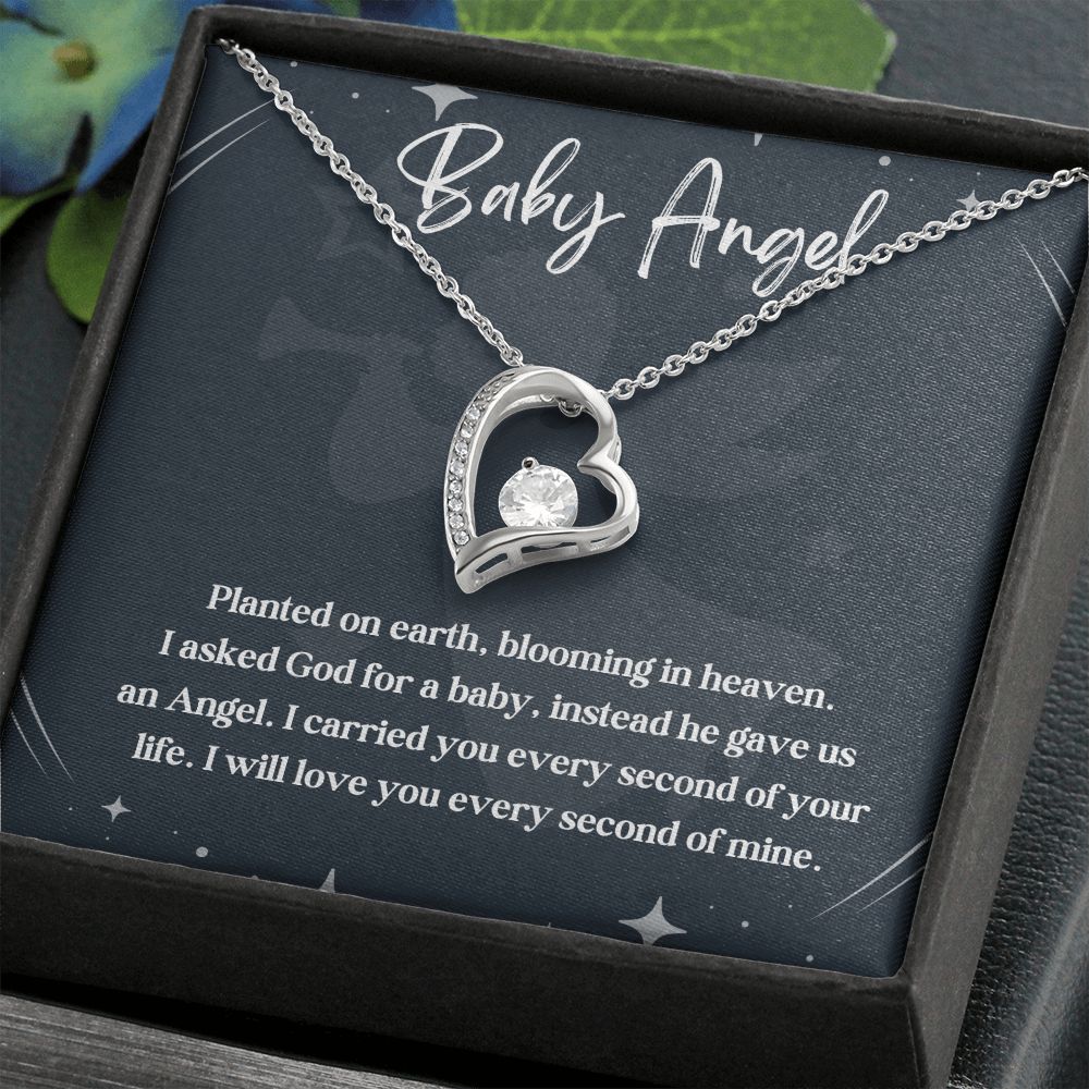An Angel Watching Over Us: A Miscarriage Memorial Necklace for Mothers - A Touching and Enduring Gift, Child Loss, Miscarriage SNJW23-230205