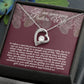 Christmas Gift Idea for Pastor's Wife: Personalized Appreciation Necklace with Heart Pendant"