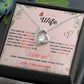 Forever and Always - To My Beautiful Wife Necklace with Heart Pendant and Romantic Message for Special Occasions 200205