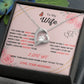 Forever and Always - To My Beautiful Wife Necklace with Heart Pendant and Romantic Message for Special Occasions 200203