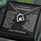 Granddaughter Necklace Gifts From Grandma Grandmother, Love Gift For Adults Or Girls On Birthday, Graduation, Wedding, Christmas