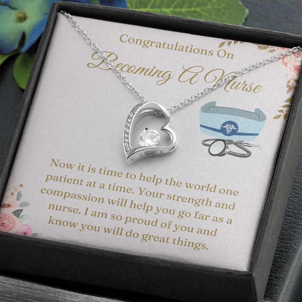 Graduation Gift For Nurse - Say 'Thank You' with These Nurse Appreciation Gifts, White Coat Ceremony Gift Necklace, Chiropractor White Coat Ceremony SNJW23-030312