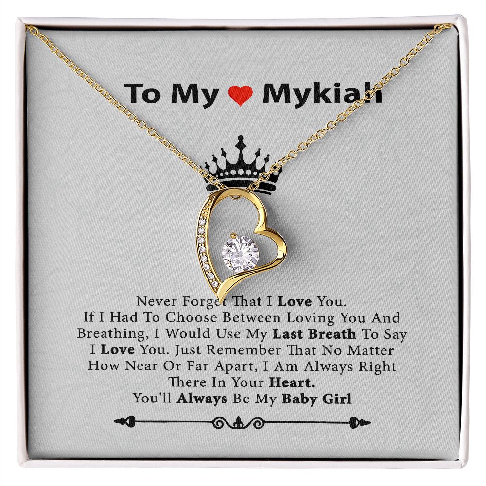 To My Daughter Necklace Saundra Whitaker