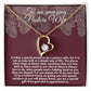 Christmas Gift Idea for Pastor's Wife: Personalized Appreciation Necklace with Heart Pendant"