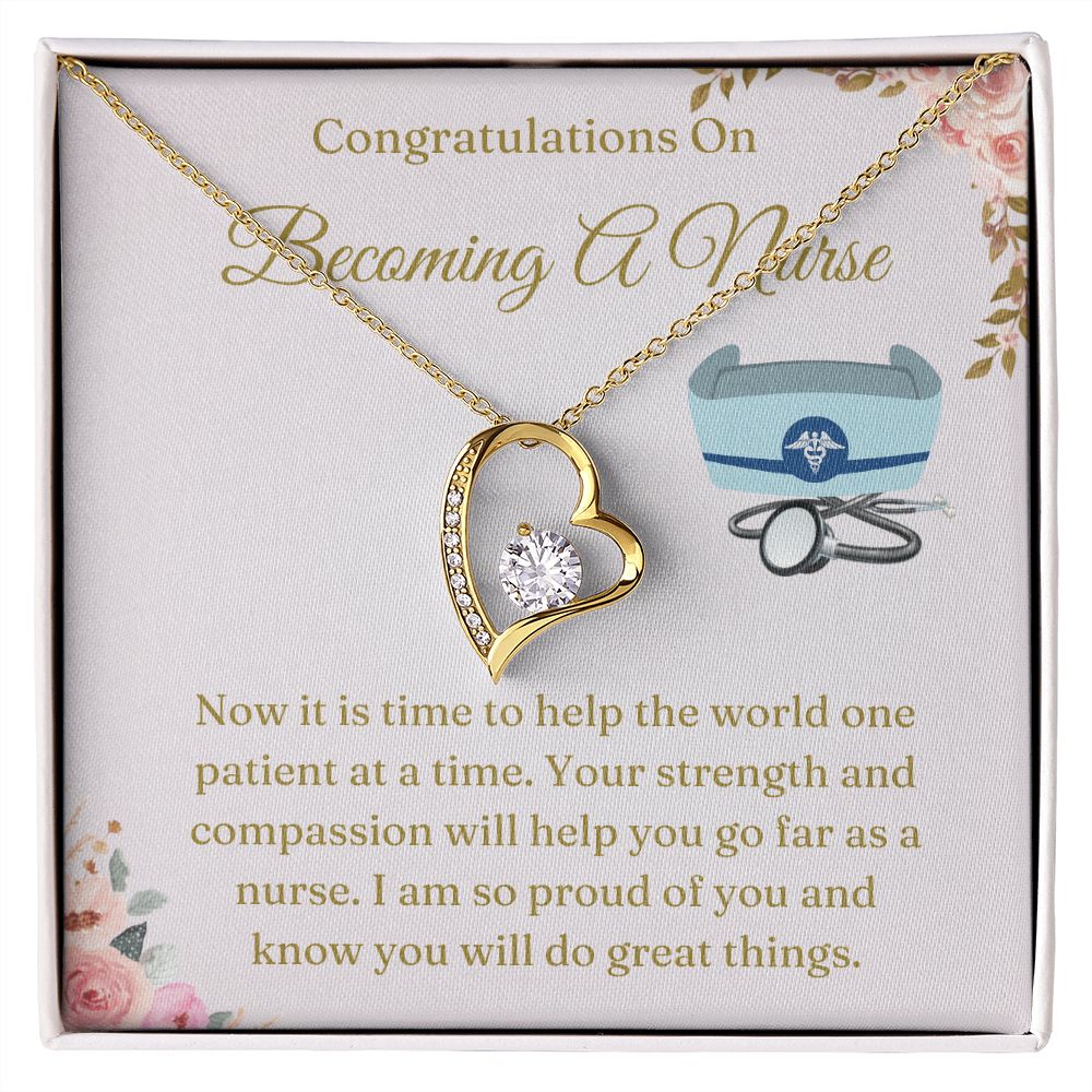 Graduation Gift For Nurse - Say 'Thank You' with These Nurse Appreciation Gifts, White Coat Ceremony Gift Necklace, Chiropractor White Coat Ceremony SNJW23-030312