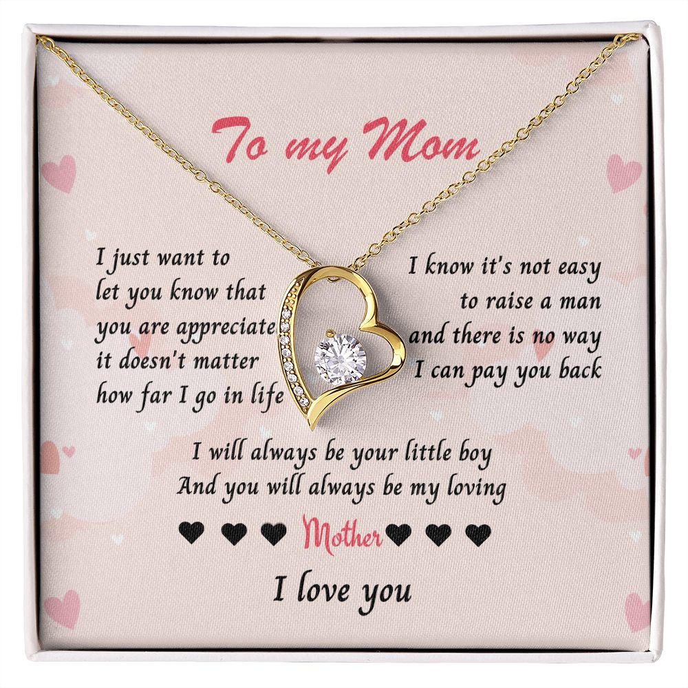 Necklace for Mom, Celebrate Mom's Unconditional Love with a Heart-Shaped Necklace - Perfect Mother's Day Gift from Son or Daughter , Mothers Day Gift From Son Daughter, Mother's day gift SNJW23-170311