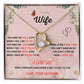 Forever and Always - To My Beautiful Wife Necklace with Heart Pendant and Romantic Message for Special Occasions 200205