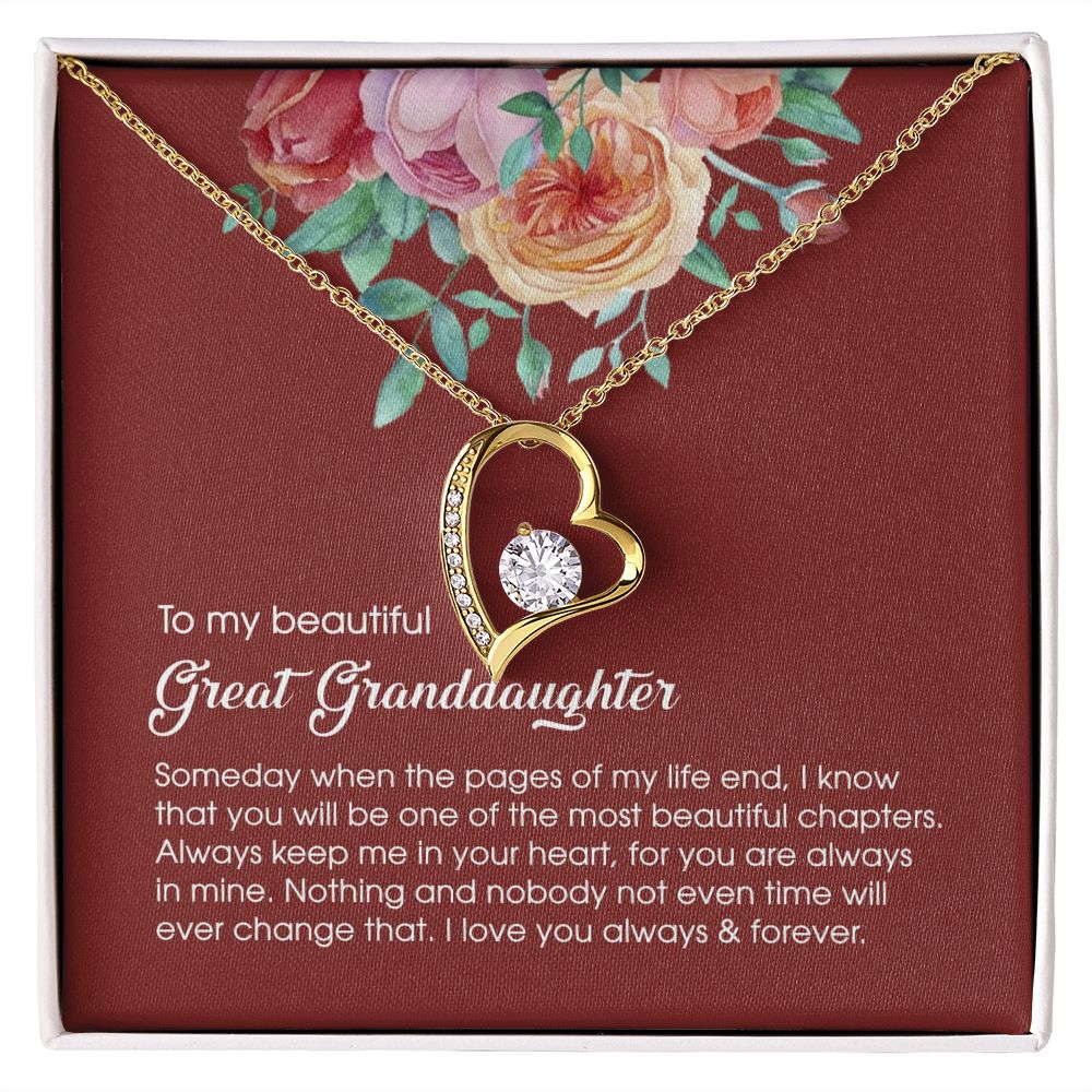 Granddaughter Necklace, Great Granddaughter Necklace Gift, Great Granddaughter Christmas Necklace, Great Granddaughter Jewelry B3-I4MJ-4N8W