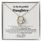 To My Beautiful Daughter Love Knot Necklace, Daughter Gifts From Dad B0BLNDCM78