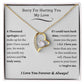 From the Heart: Meaningful Apology Gifts for the One You Love, I'm Sorry Gift For Her, Forgiveness Necklace, Apology Gift For Her, Sorry For Hurting You Necklace, Wife Gift From Husband, Apology Jewelry  SNJW23-020303