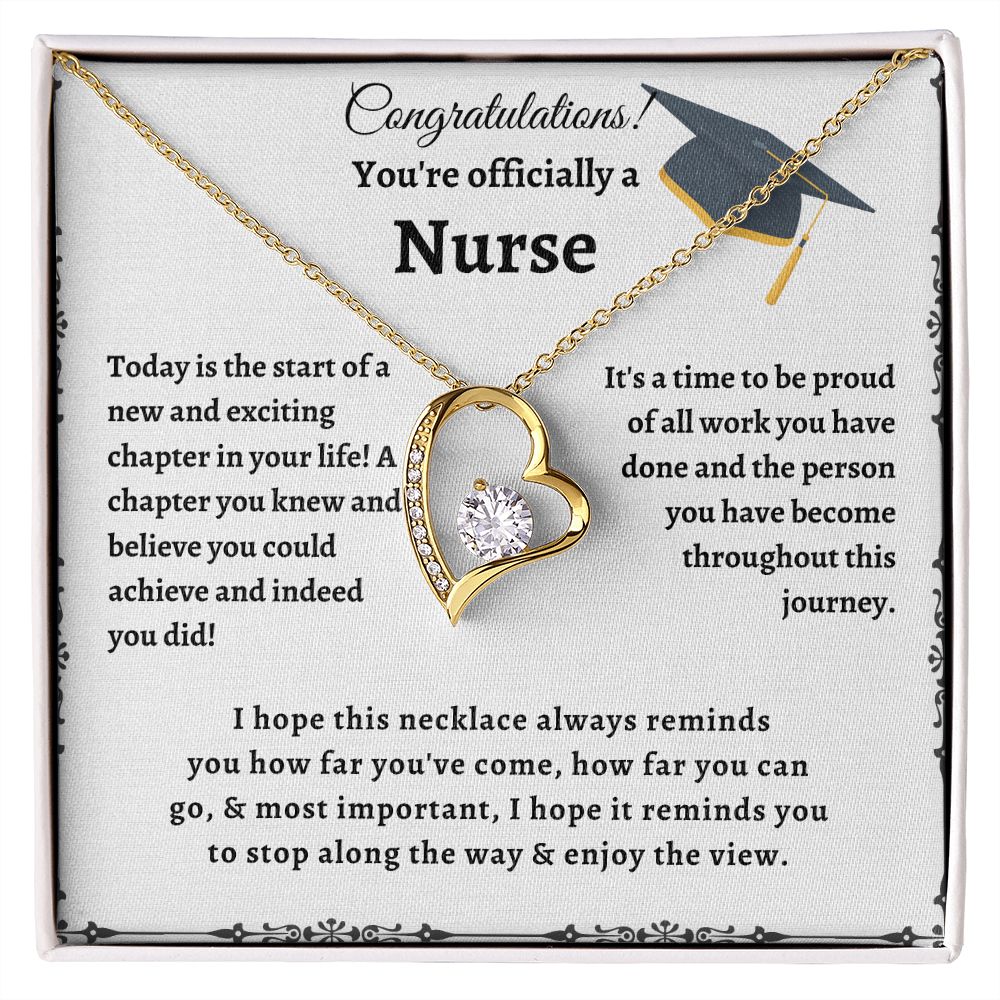 Graduation Necklace For Nurse - Nurses gifts for graduation that they will cherish for years to come, Graduation Necklace For Nurse, Nurse Graduate Gift, Nursing School SNJW23-030310