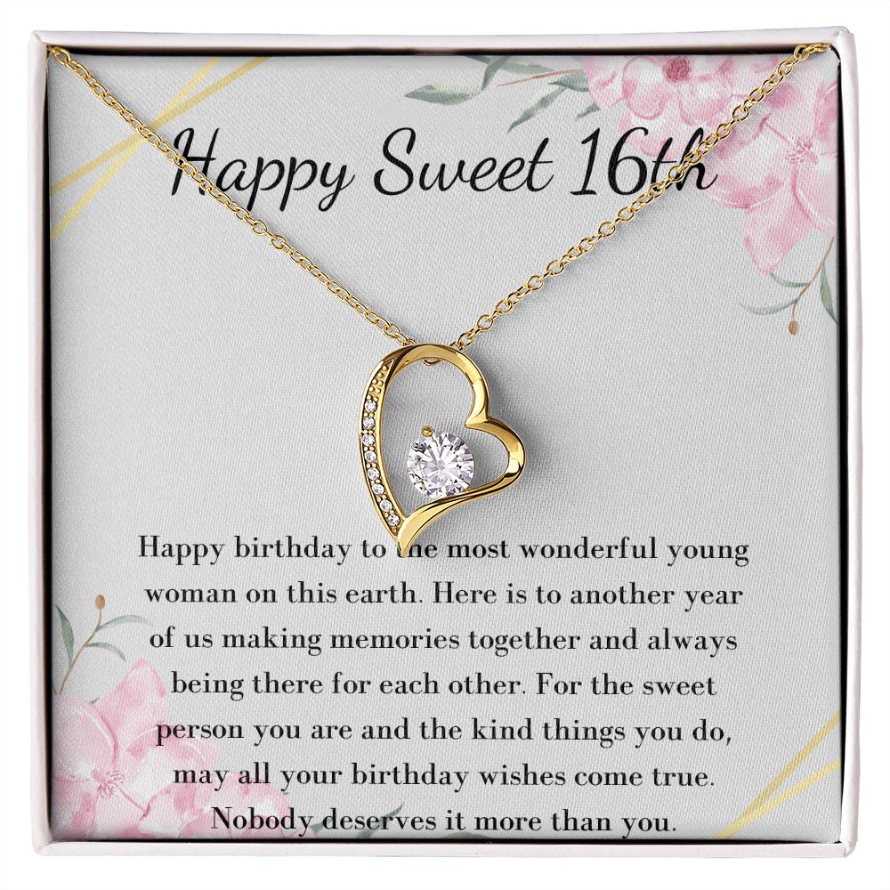 Sweet 16 Necklace - Celebrate Her Milestone Birthday with a Beautiful Gift, 16th Birthday Gift For Her, 16th Birthday Gift 210206