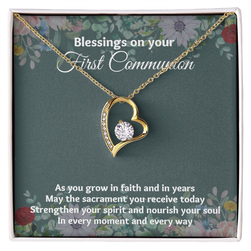 "Beautifully Crafted 1st Communion Gifts for Girls Necklace - The Meaningful Keepsake"