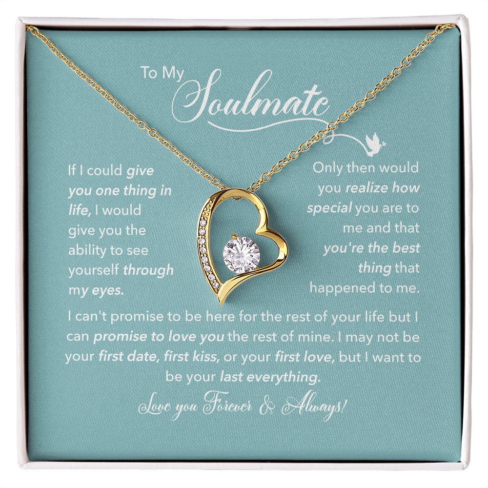 To My Soulmate Necklace , Love Gift SNJW110917 B0BLW8BTQZ