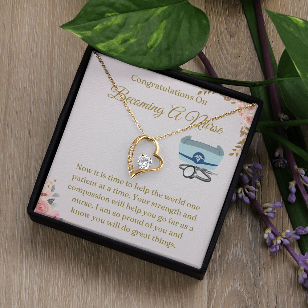 Graduation Gift For Nurse - Say 'Thank You' with These Nurse Appreciation Gifts, White Coat Ceremony Gift Necklace, Chiropractor White Coat Ceremony SNJW23-030312