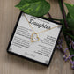 To My Badass Daughter Necklace - Heartfelt Gift for Strong Women,  Badass Daughter Gift, Badass Daughter Jewelry, Badass Daughter Necklace, Daughter Gift From Mom or Dad SNJW23-230212