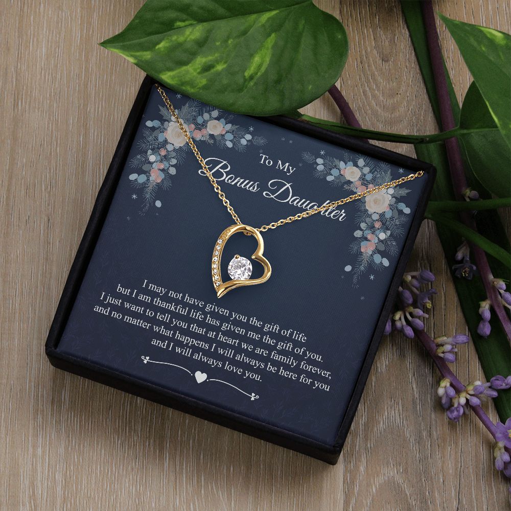 To my Bonus Daughter, Bonus Daughter Gift, Daughter in Law Gift, Birthday Gift, Stepdaughter gift, Forever Love JWSN110754 B0BLP7XM58