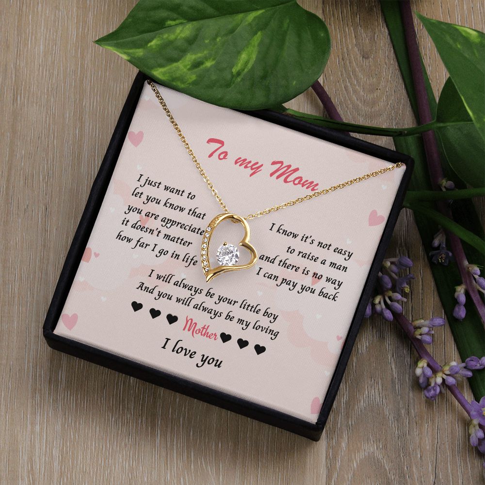 Necklace for Mom, Celebrate Mom's Unconditional Love with a Heart-Shaped Necklace - Perfect Mother's Day Gift from Son or Daughter , Mothers Day Gift From Son Daughter, Mother's day gift SNJW23-170311