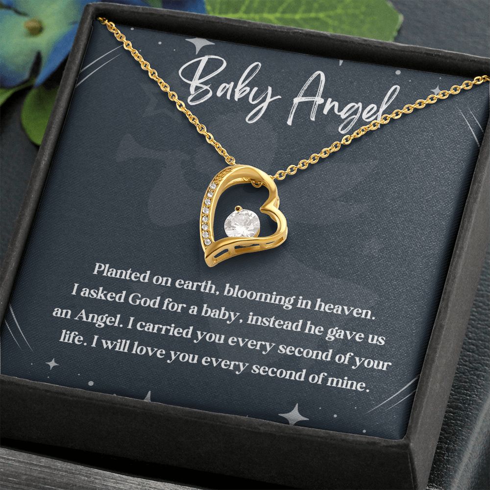 An Angel Watching Over Us: A Miscarriage Memorial Necklace for Mothers - A Touching and Enduring Gift, Child Loss, Miscarriage SNJW23-230205