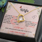Forever and Always - To My Beautiful Wife Necklace with Heart Pendant and Romantic Message for Special Occasions 200205