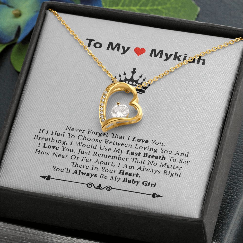 To My Daughter Necklace Saundra Whitaker