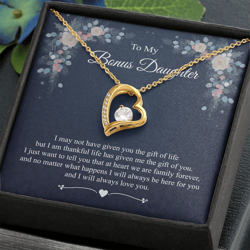 To my Bonus Daughter, Bonus Daughter Gift, Daughter in Law Gift, Birthday Gift, Stepdaughter gift, Forever Love JWSN110754 B0BLP7XM58