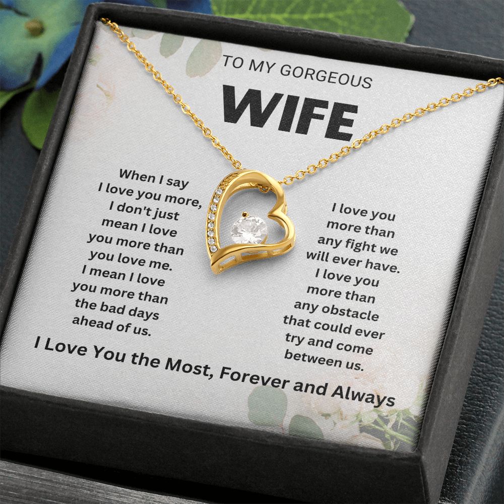 Romantic Wife Necklace from Husband - Gifts for Wife, Anniversary, Valentine's Day, and More | Elegant and Stylish Jewelry for Her"