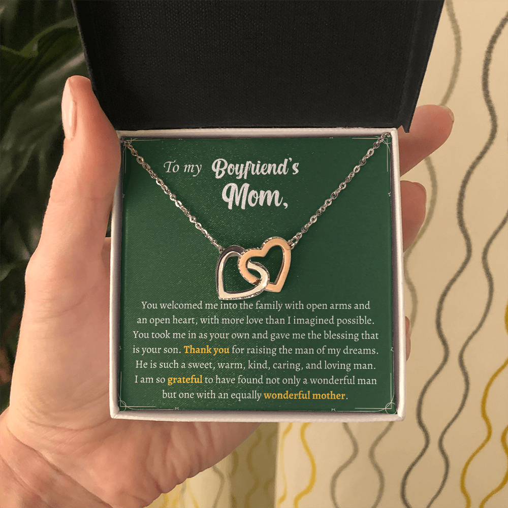 Gift for Boyfriend's Mom- You welcomed me into the family with open arms - JWshinee