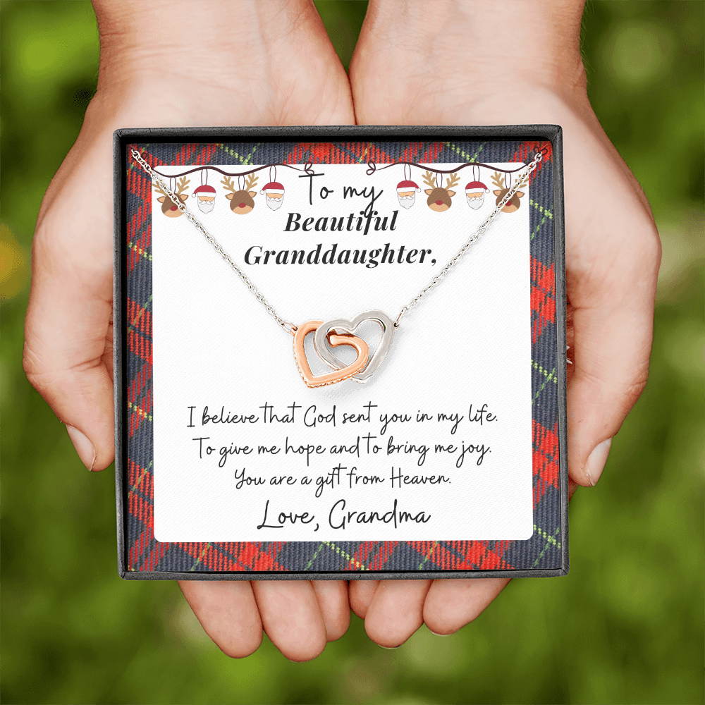 Christmas Gift for Granddaughter - I believe God sent you to give me hope and bring me joy - JWshinee