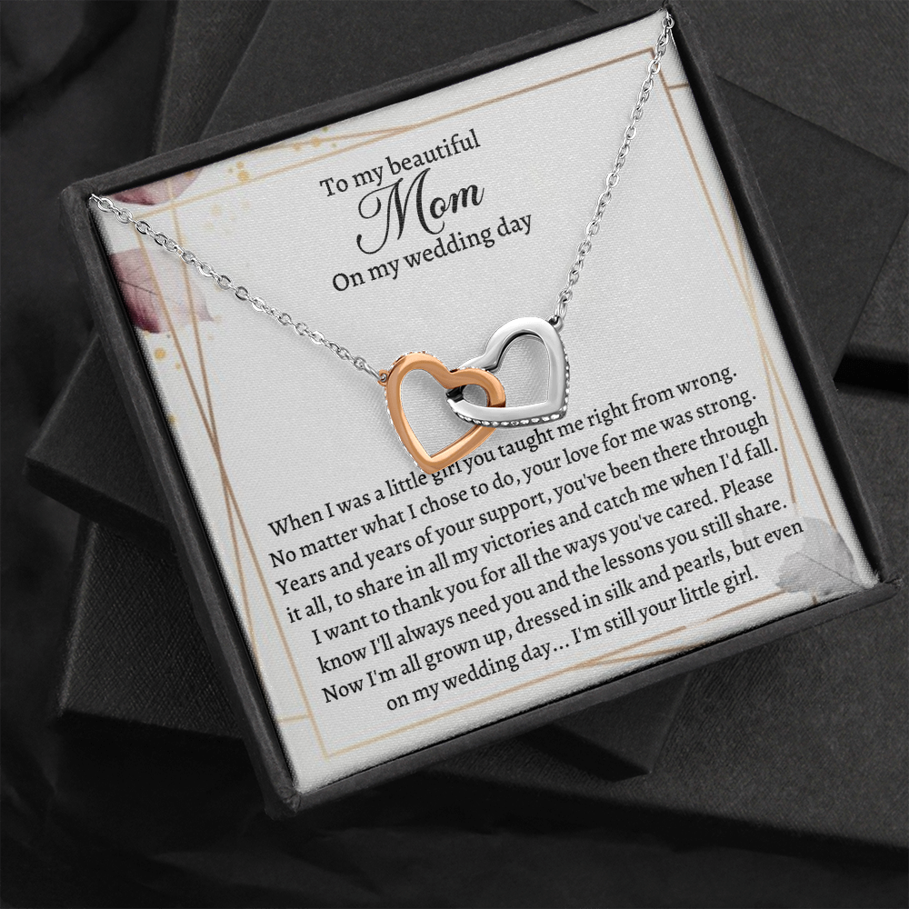 Wedding gift for Mother - Now I'm all grown up, dressed in silk and pearls, but even on my wedding day ... I'm still your little firl. - JWshinee