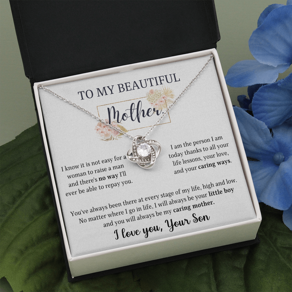Gift for mom on mother's day- You'll always be my caring mother - JWshinee