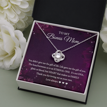 Load image into Gallery viewer, Love Knot Necklace for Bonus Mom - Thank you for loving me as my own - JWshinee
