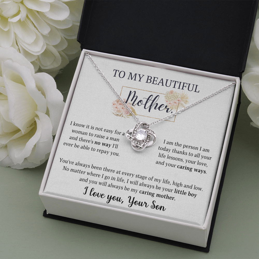 Gift for mom on mother's day- You'll always be my caring mother - JWshinee