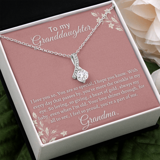 Gift for Granddaughter - You love shines throught, for all to see, I feel so pround, you're a part of me - JWshinee
