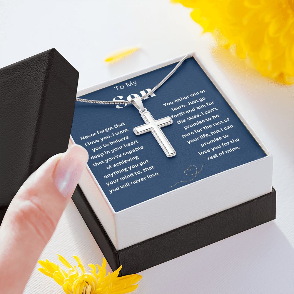 To My Amazing Son Necklace from Mom/Dad - A Meaningful Gift for Your Beloved Son