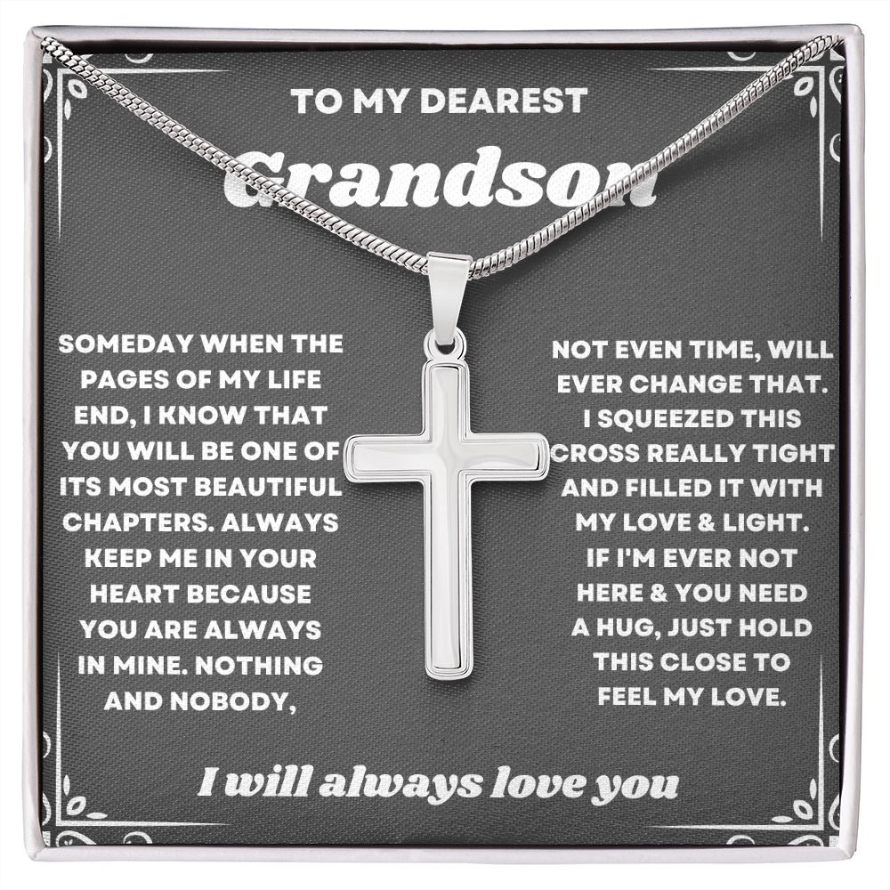 Celebrate the Holidays with Your Grandson with a Special Necklace Gift from Grandma"